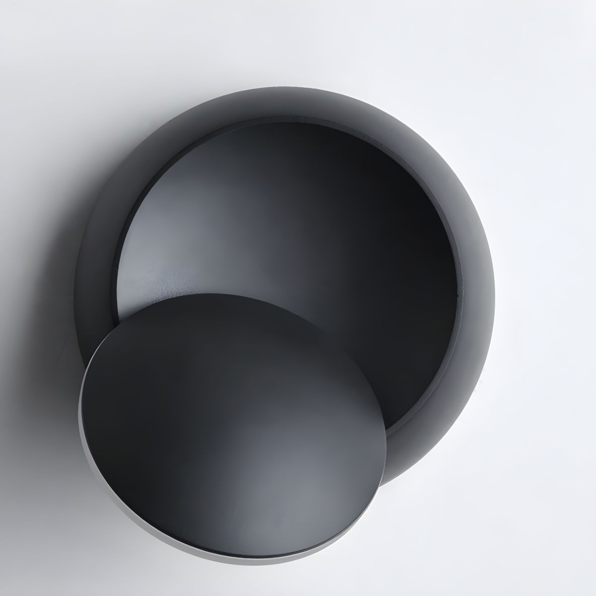 Crescent Moon Rotating Disc LED Wall Light | Minimalist