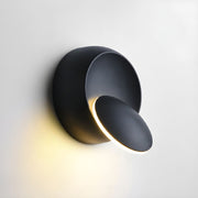 Crescent Moon Rotating Disc LED Wall Light | Minimalist