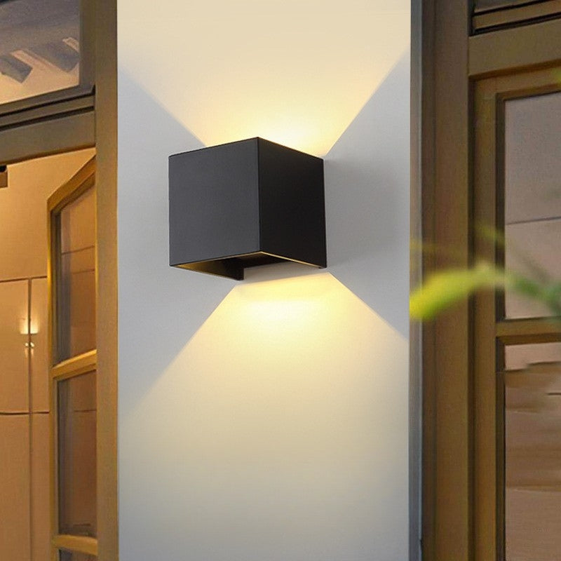 Cube Up Down LED Wall Light Indoor & Outdoor | Modern