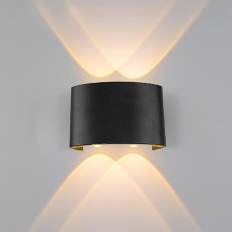 Curved LED Beam Up & Down Wall Light for Bedroom | Modern