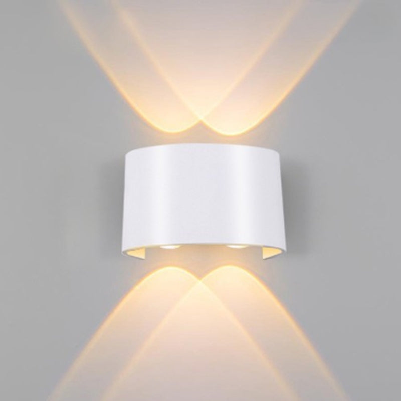 Curved LED Beam Up & Down Wall Light for Bedroom | Modern
