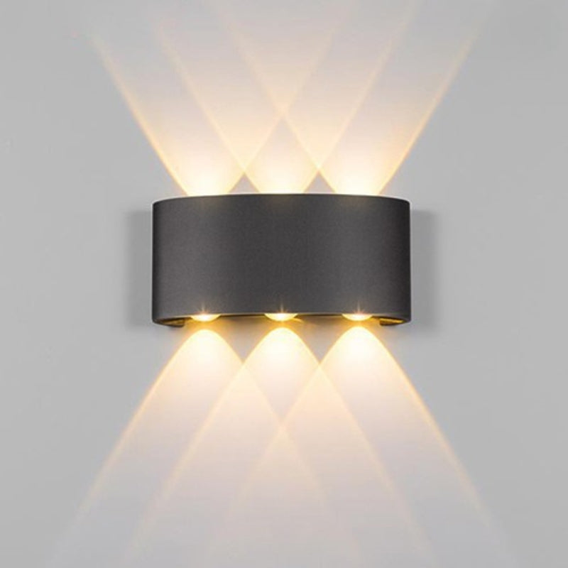 Curved LED Beam Up & Down Wall Light for Bedroom | Modern