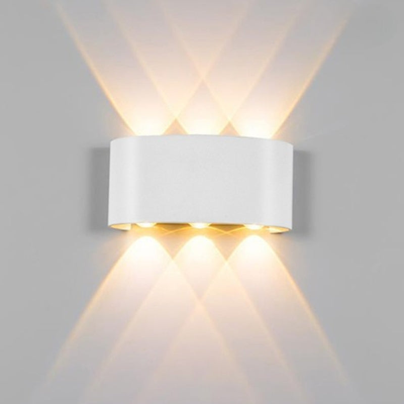 Curved LED Beam Up & Down Wall Light for Bedroom | Modern