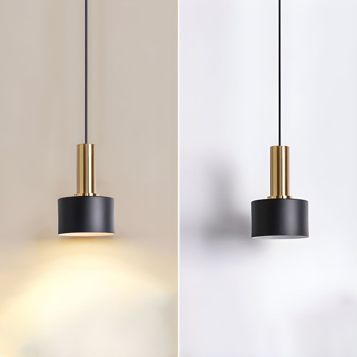 Cylinder Hanging Pendant Light for Bedroom | Modern