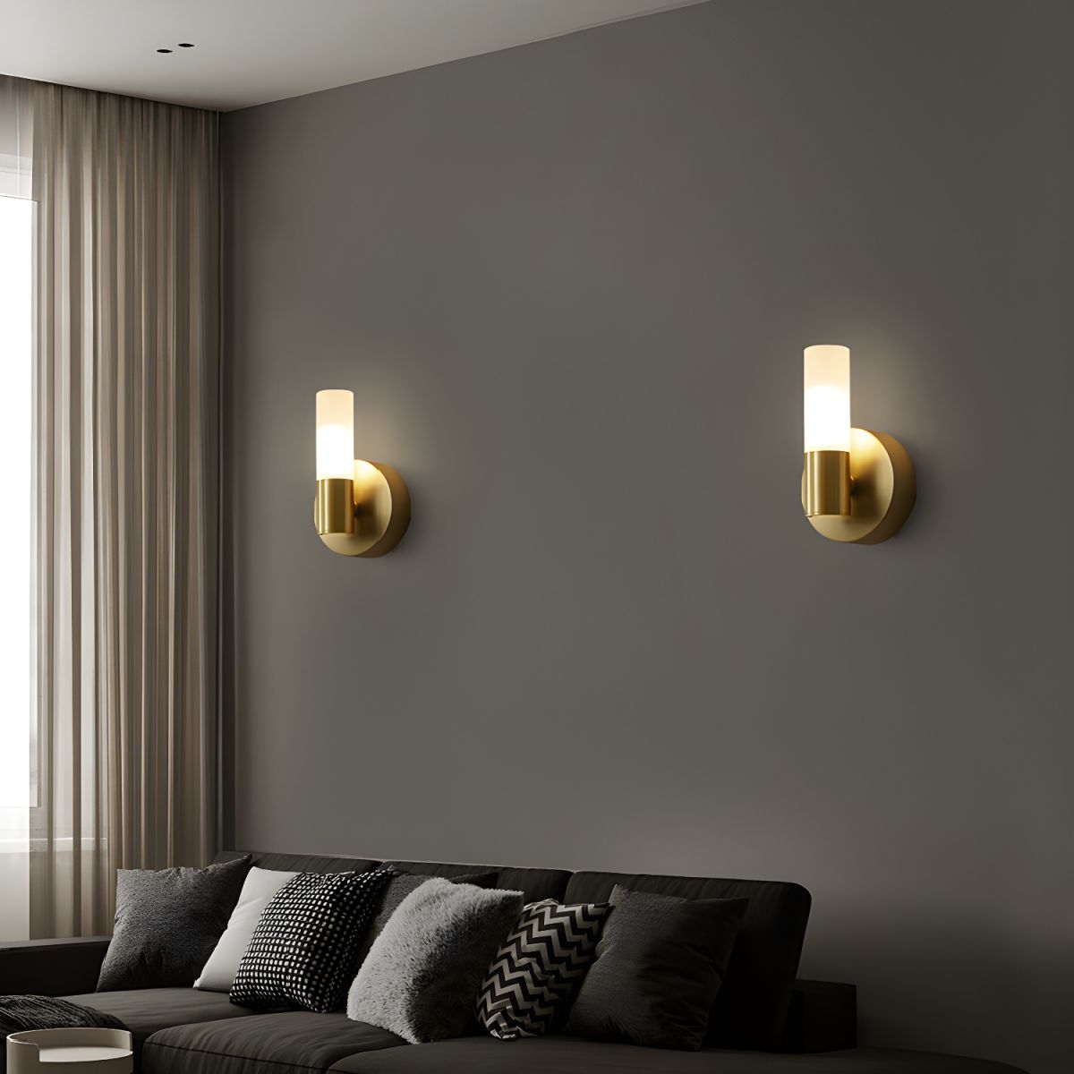 Cylinder Wall Light for Bedroom | Sconce