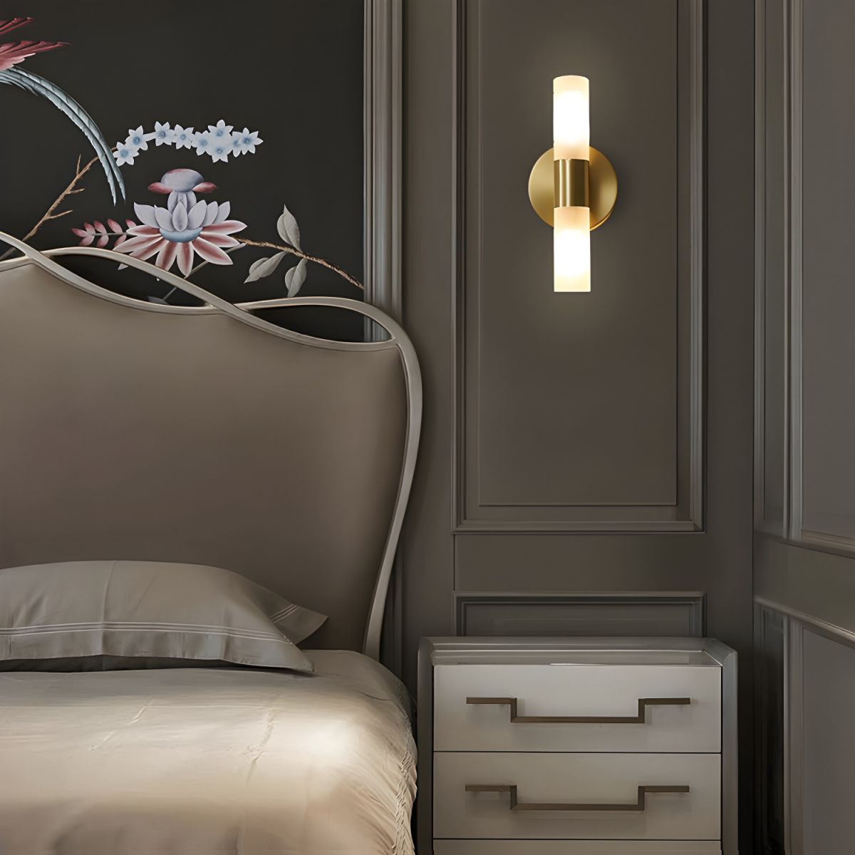 Cylinder Wall Light for Bedroom | Sconce