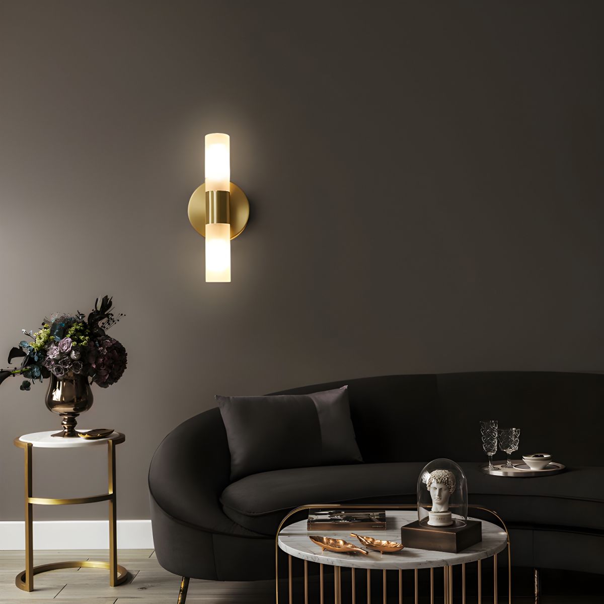 Cylinder Wall Light for Bedroom | Sconce