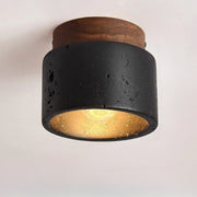 Drum Ceiling Light for Hallway | Rustic