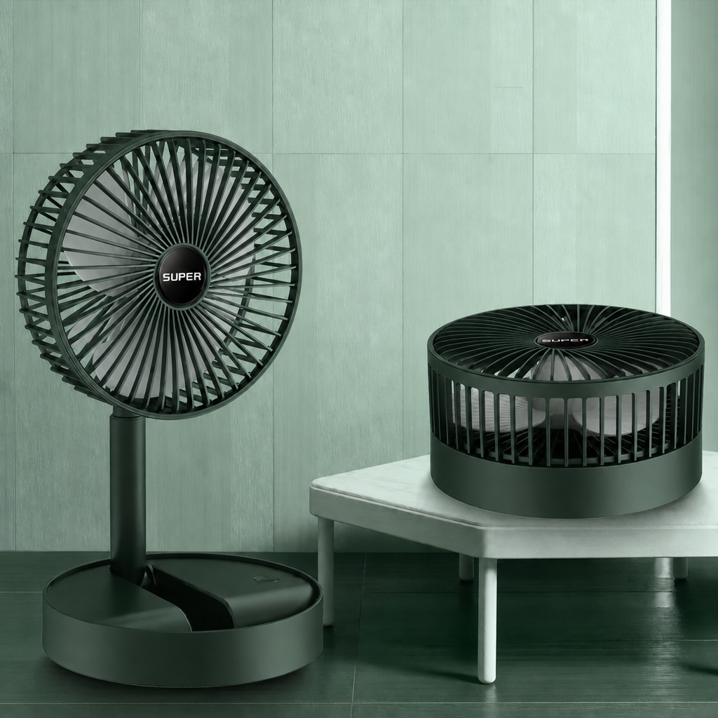 Fan Foldable Desk Home | Rechargeable