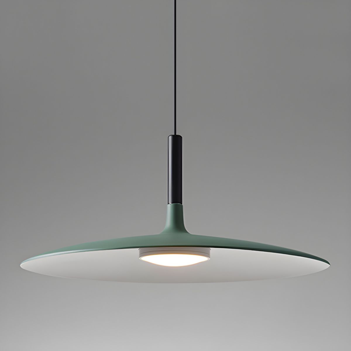 Flat Disc Hanging Pendant Light for Living Room | LED