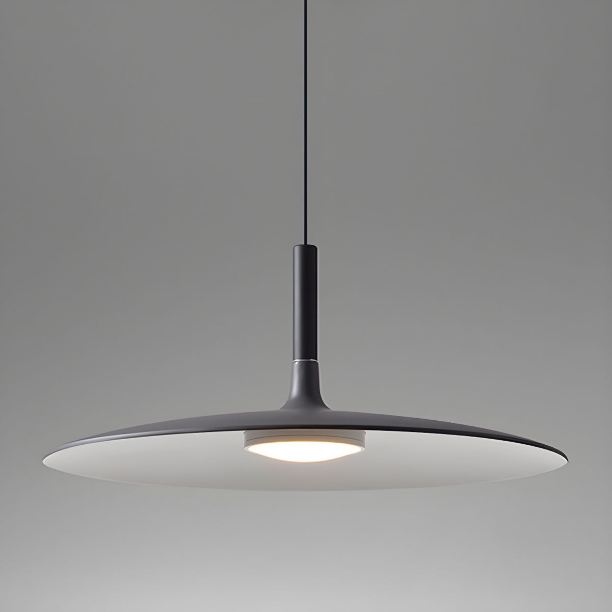Flat Disc Hanging Pendant Light for Living Room | LED