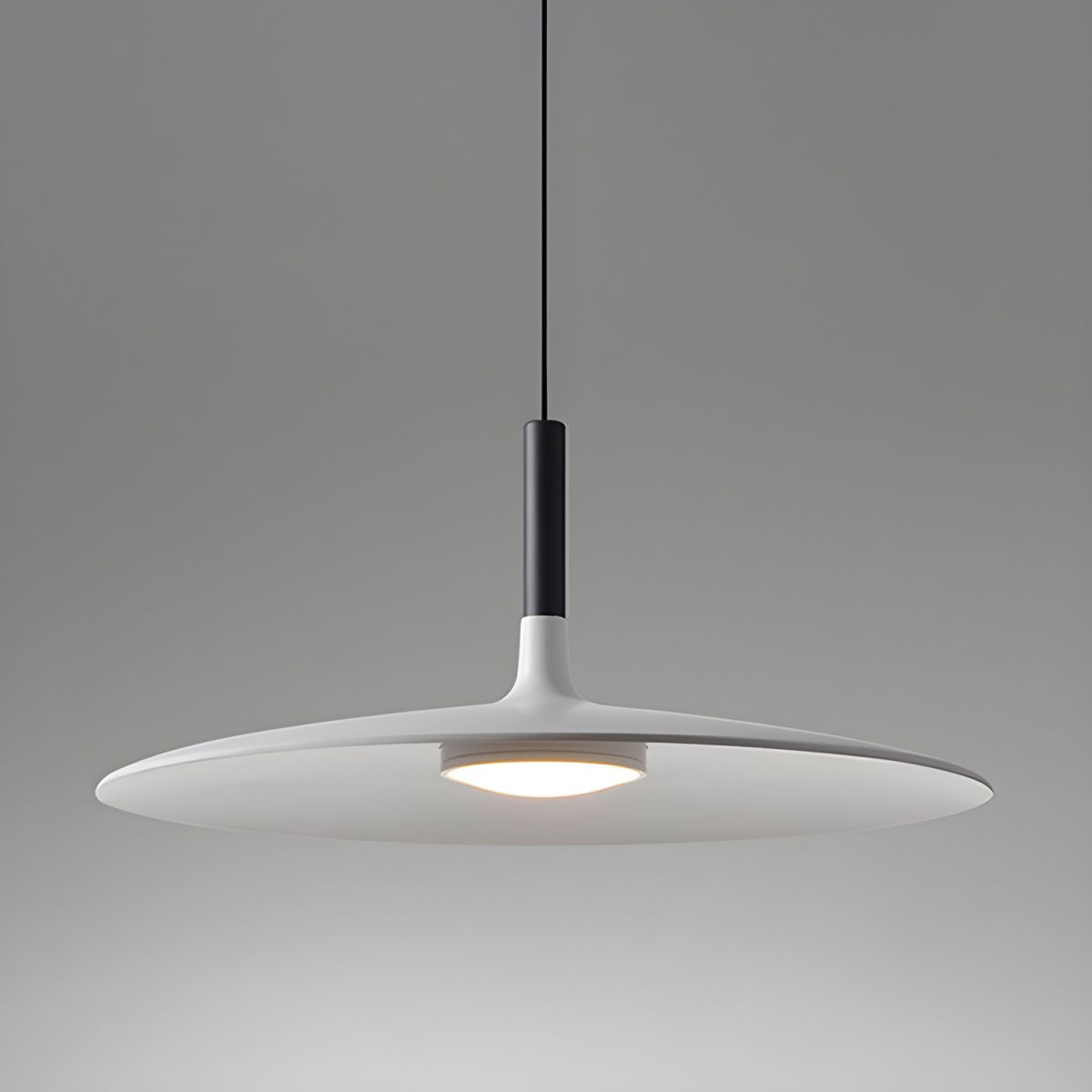 Flat Disc Hanging Pendant Light for Living Room | LED