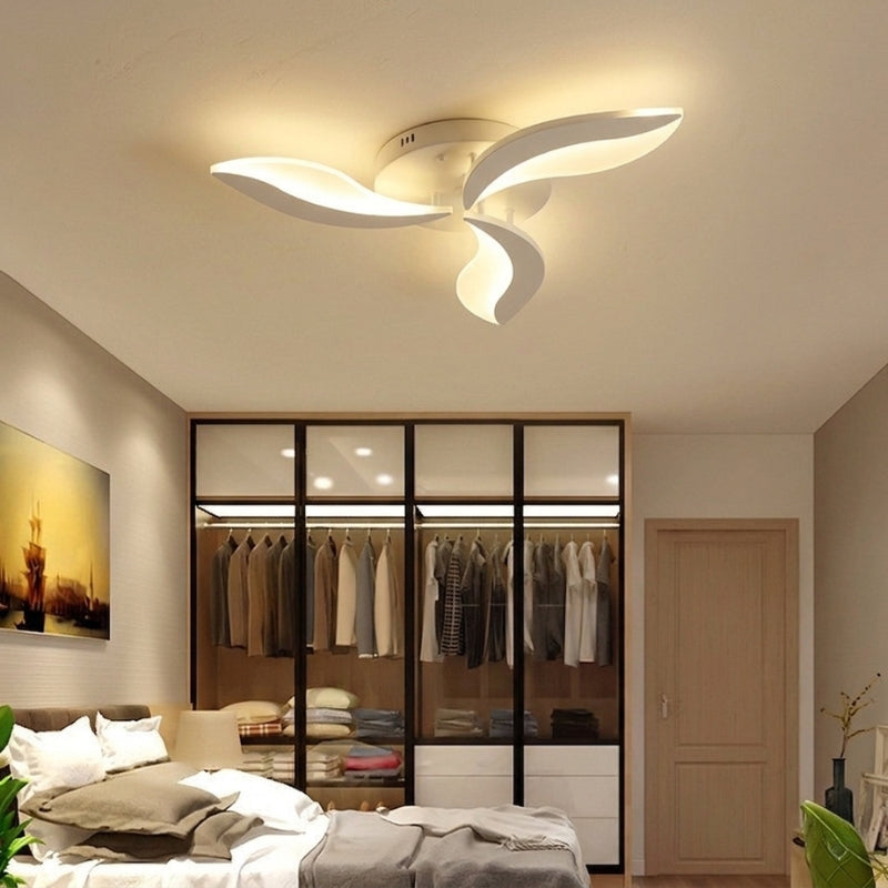 Flower Petal LED Ceiling Light for Bedroom | Modern
