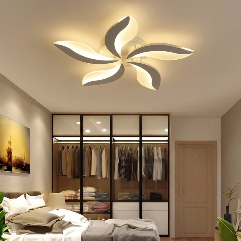 Flower Petal LED Ceiling Light for Bedroom | Modern