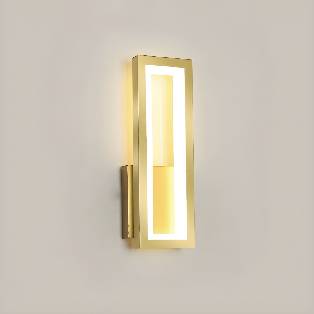 Framed Rectangular LED Wall Light for Living Room | Modern