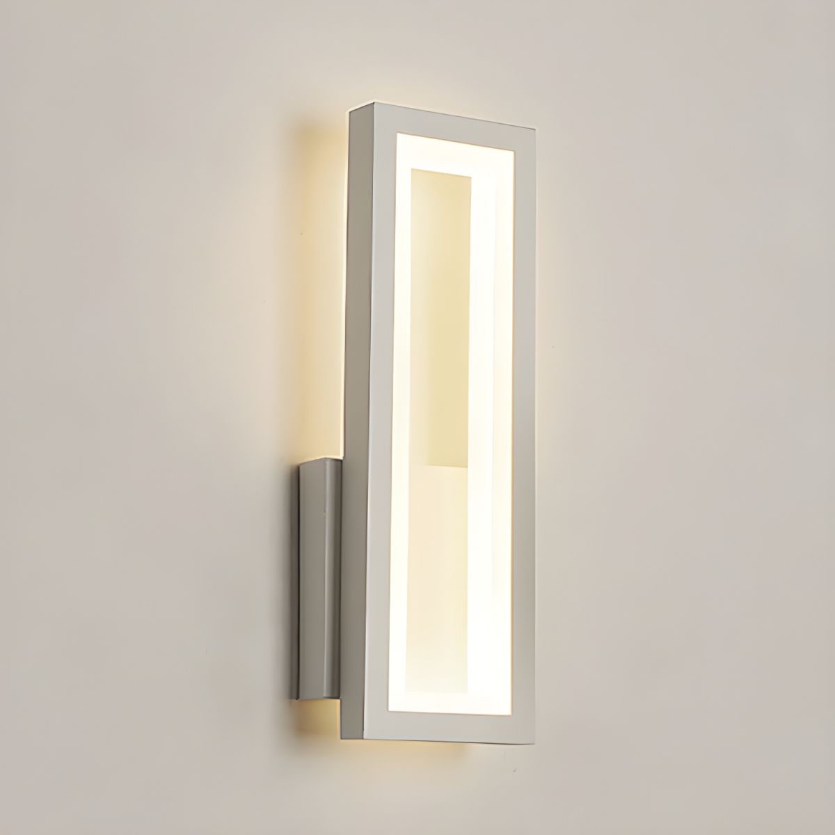 Framed Rectangular LED Wall Light for Living Room | Modern