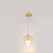 Geometric Hanging Pendant Light for Living Room | Industrial