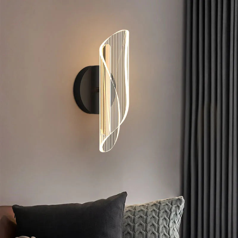 Geometric LED Wall Light for Bedroom | Modern