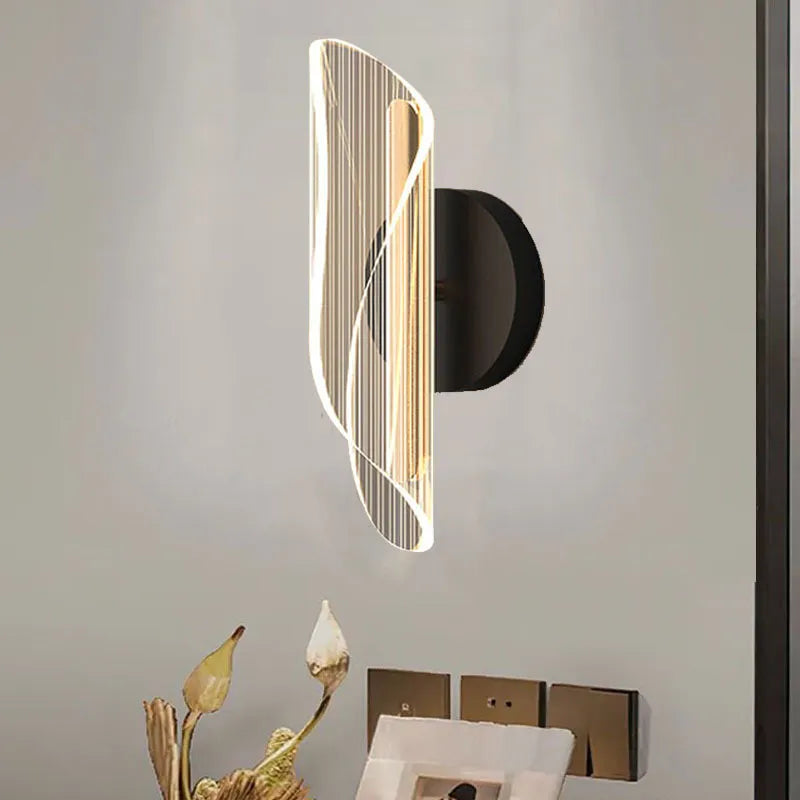 Geometric LED Wall Light for Bedroom | Modern