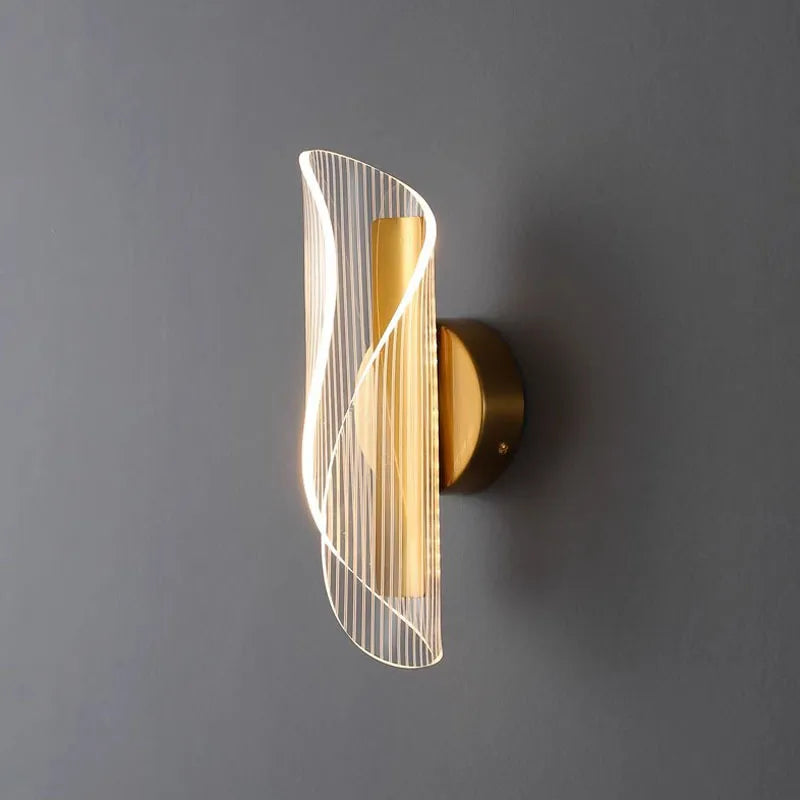 Geometric LED Wall Light for Bedroom | Modern