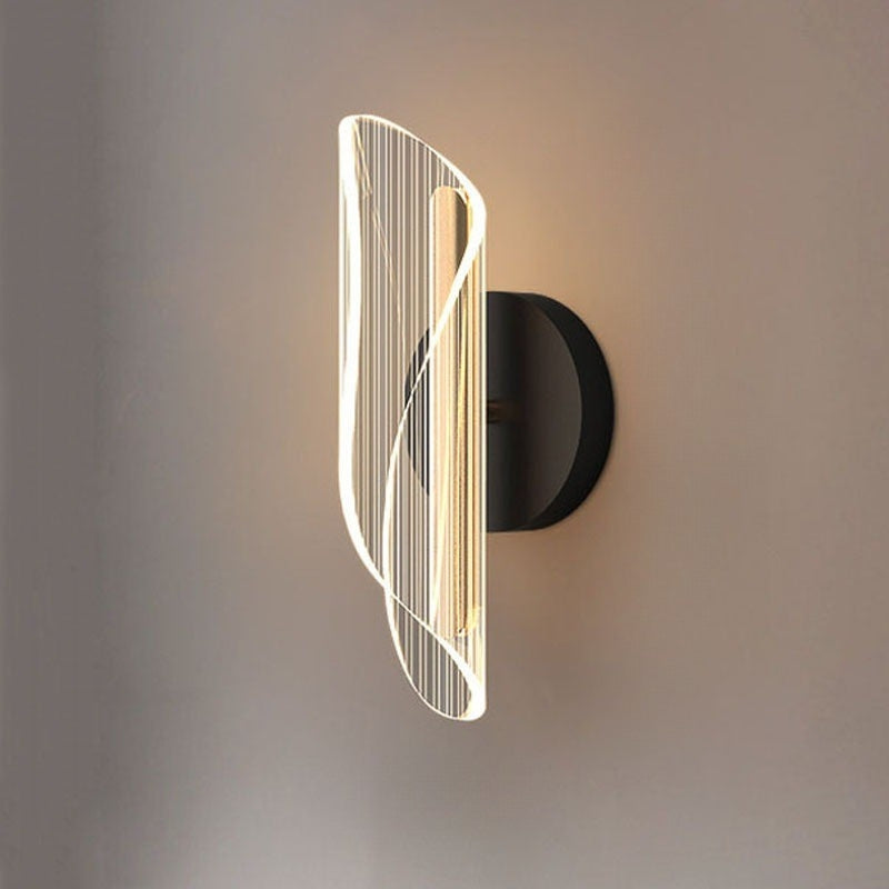 Geometric LED Wall Light for Bedroom | Modern