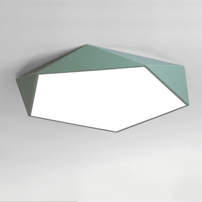 Geometric Macaron LED Ceiling Light for Bedroom | Kids