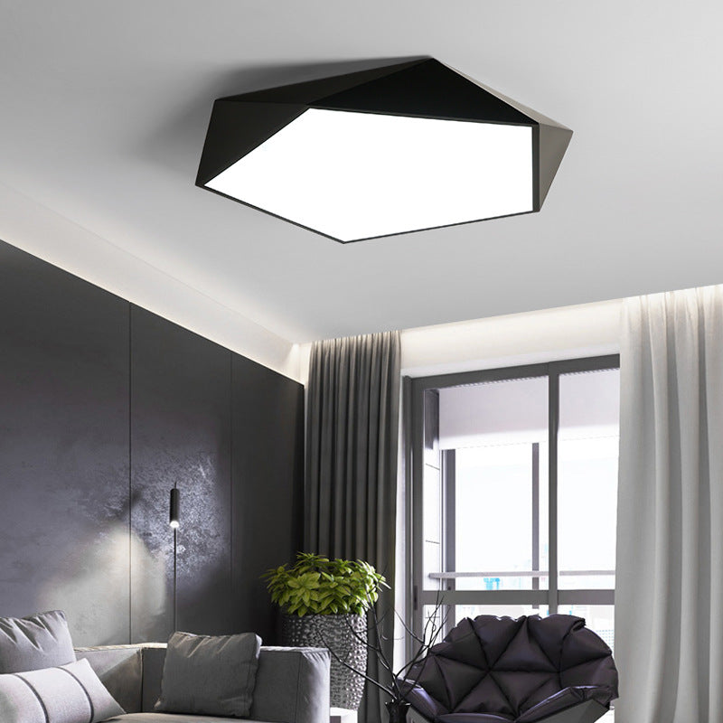 Geometric Macaron LED Ceiling Light for Bedroom | Kids