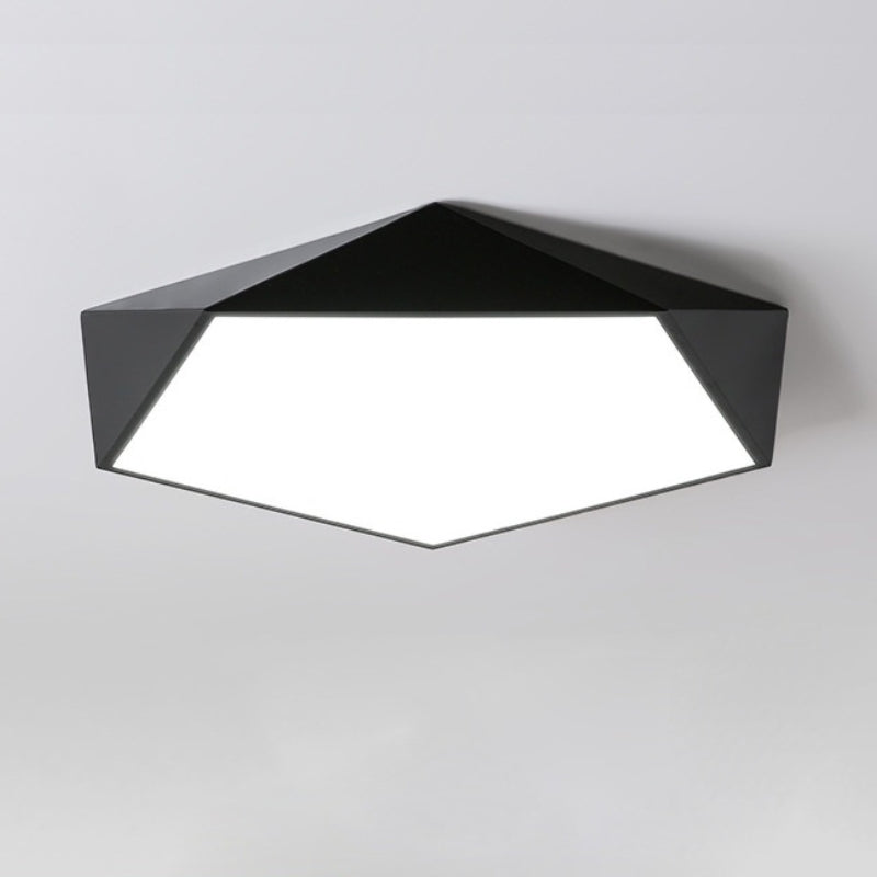 Geometric Macaron LED Ceiling Light for Bedroom | Kids