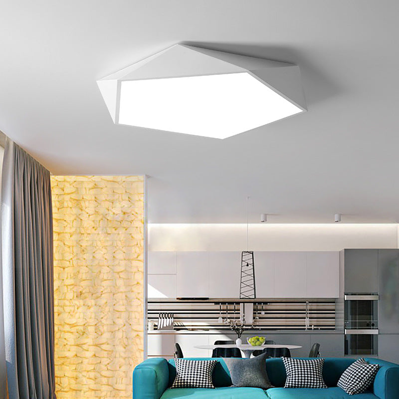 Geometric Macaron LED Ceiling Light for Bedroom | Kids