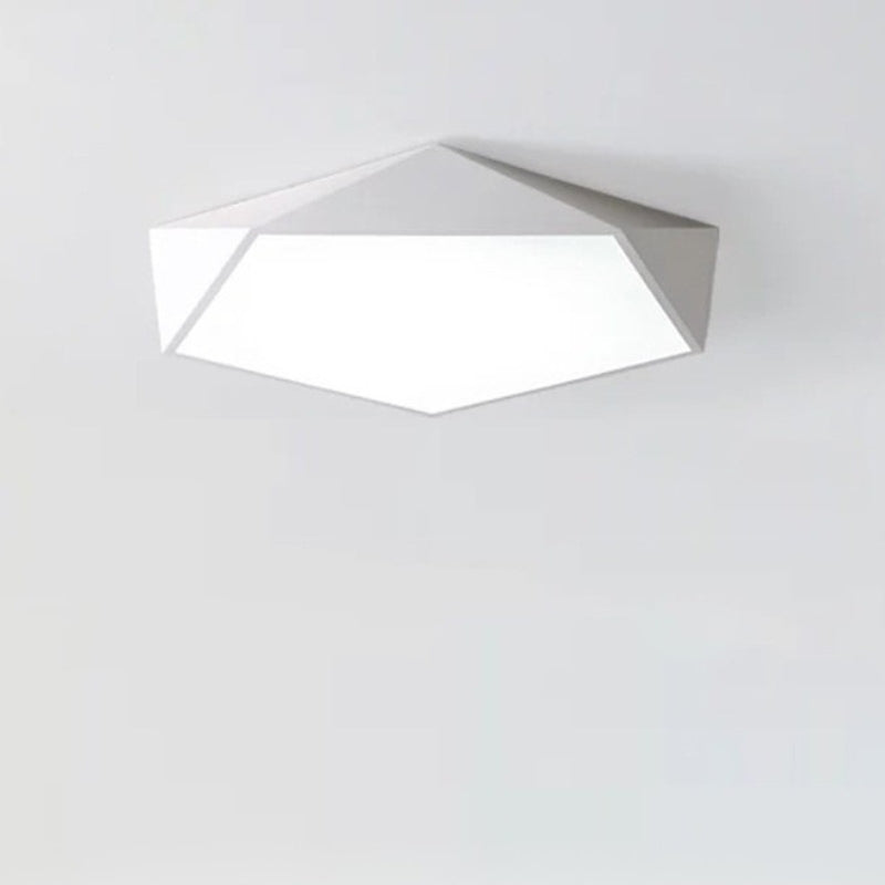 Geometric Macaron LED Ceiling Light for Bedroom | Kids