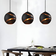 Globe Hanging Pendant Light Spiral Design | Living Room