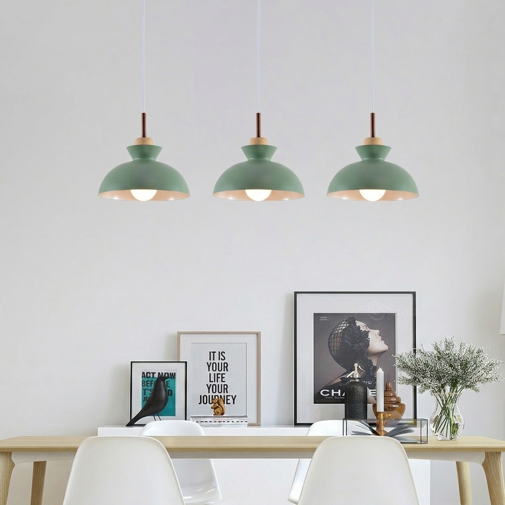 Hanging Dome Pendant Light for Dining Room | Nordic