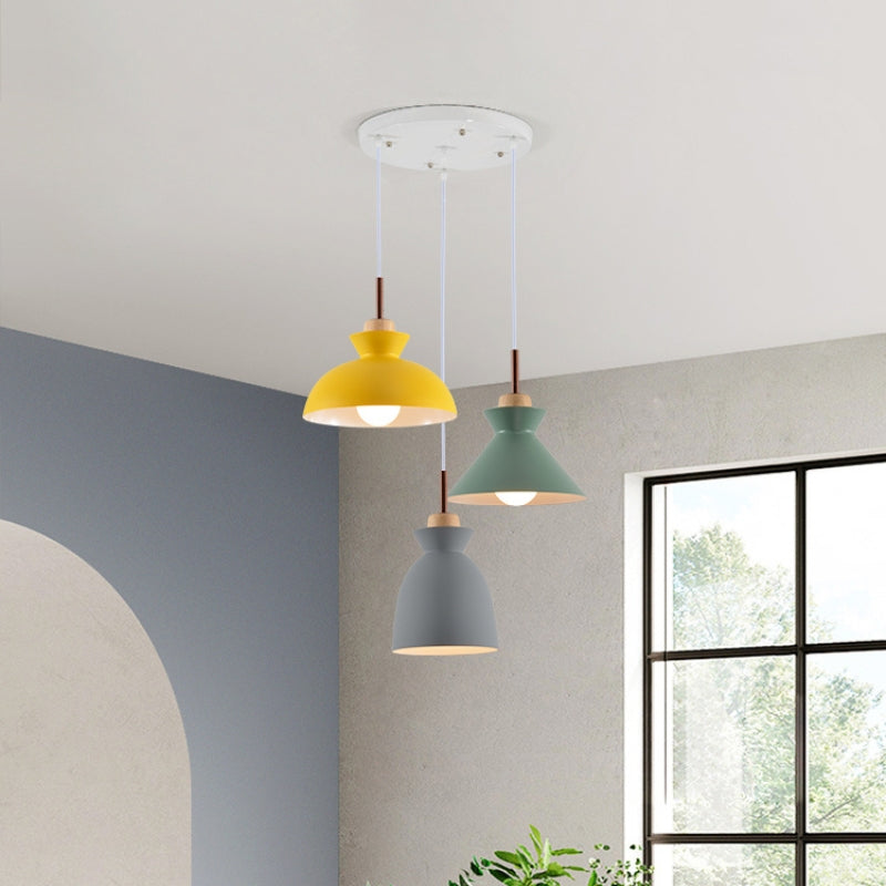 Hanging Dome Pendant Light for Dining Room | Nordic