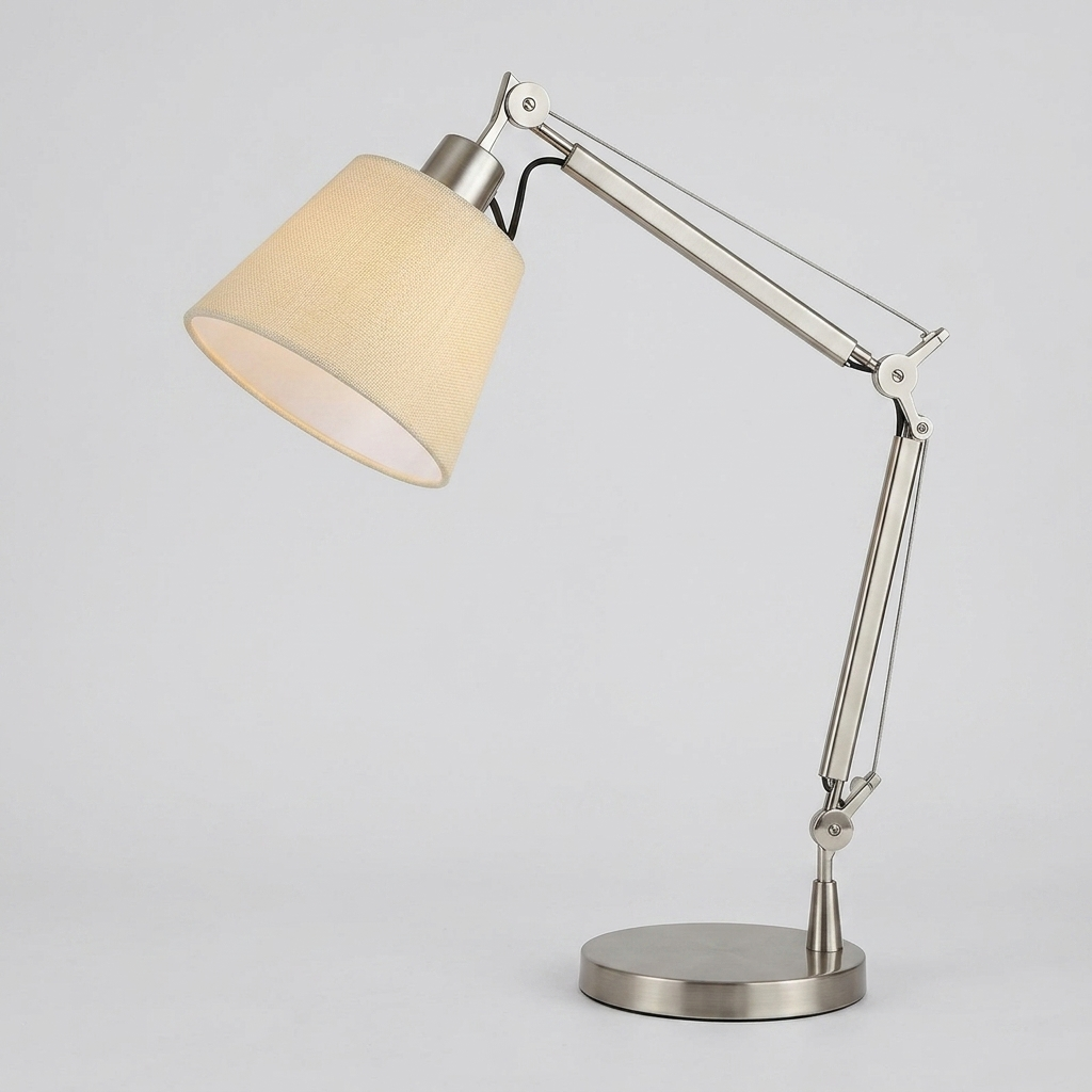 Adjustable Table Lamp With Articulated Arm For Living Rooms | Arc
