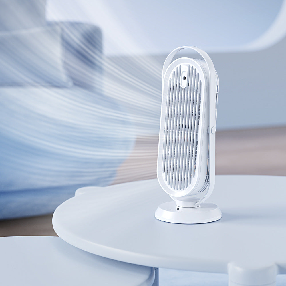 Humidifier Tower Fan with Water Tank for Desk | 2-in-1