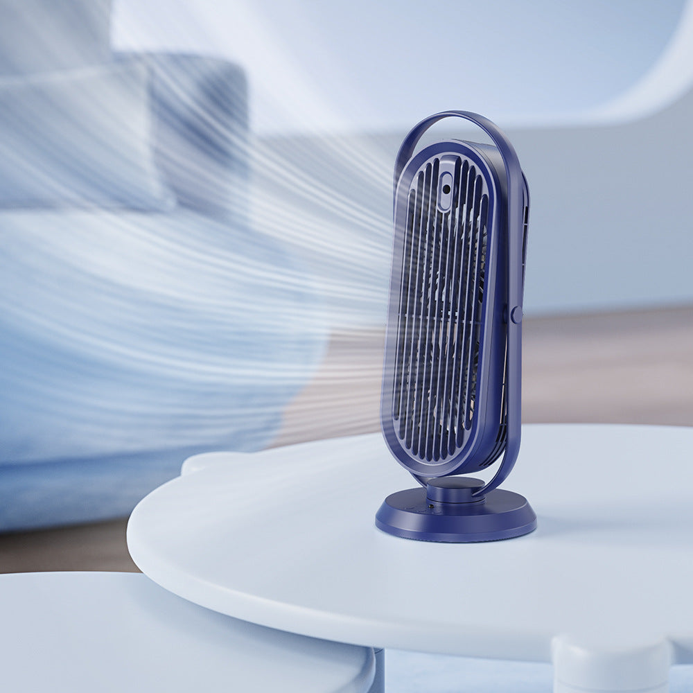 Humidifier Tower Fan with Water Tank for Desk | 2-in-1