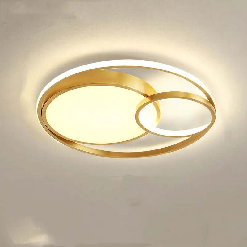 Interlocking Ring LED Ceiling Light for Bedroom | Modern