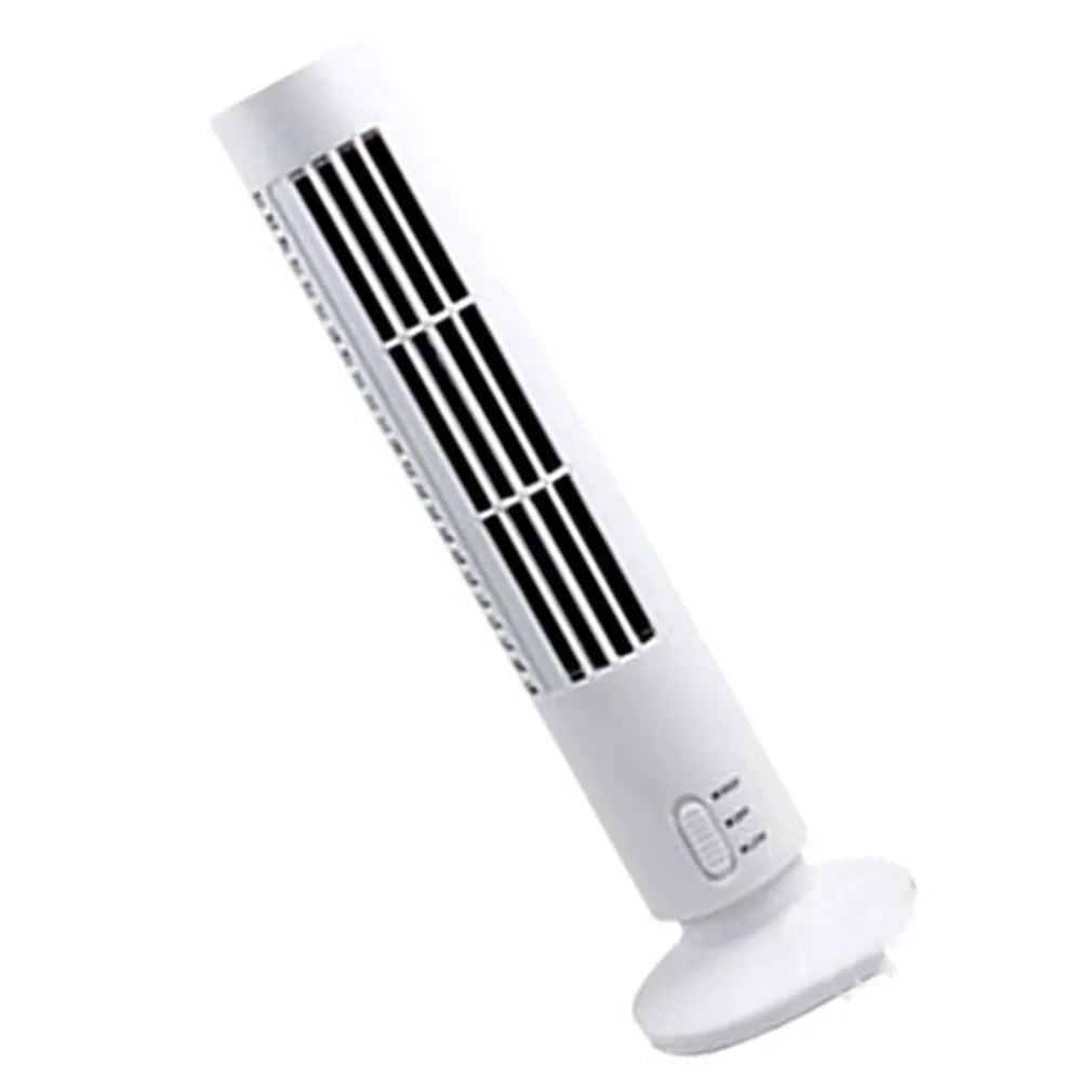 Mini USB Tower Fan 2 Speed for Desk | Portable