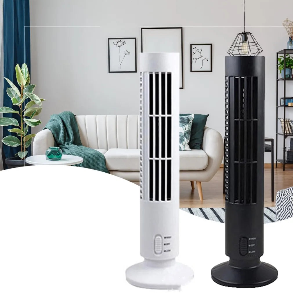 Mini USB Tower Fan 2 Speed for Desk | Portable