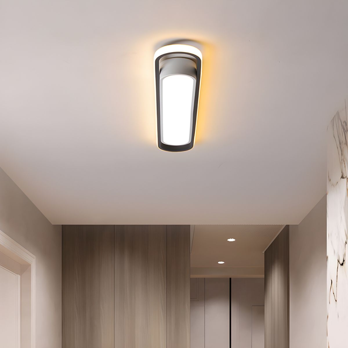 Oblong LED Bar Ceiling Light for Dining Room | Flush Mount