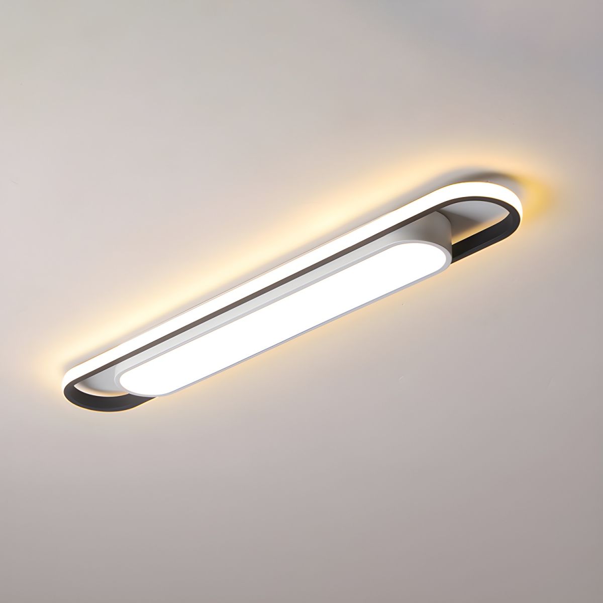 Oblong LED Bar Ceiling Light for Dining Room | Flush Mount