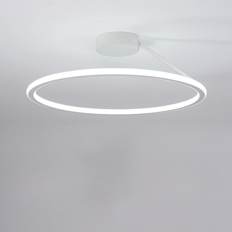 Offset Arm Ring LED Ceiling Light for Bedroom | Modern