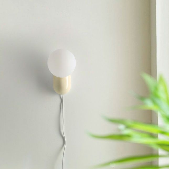 Plug In Globe Wall Light for Bedroom | Bedside