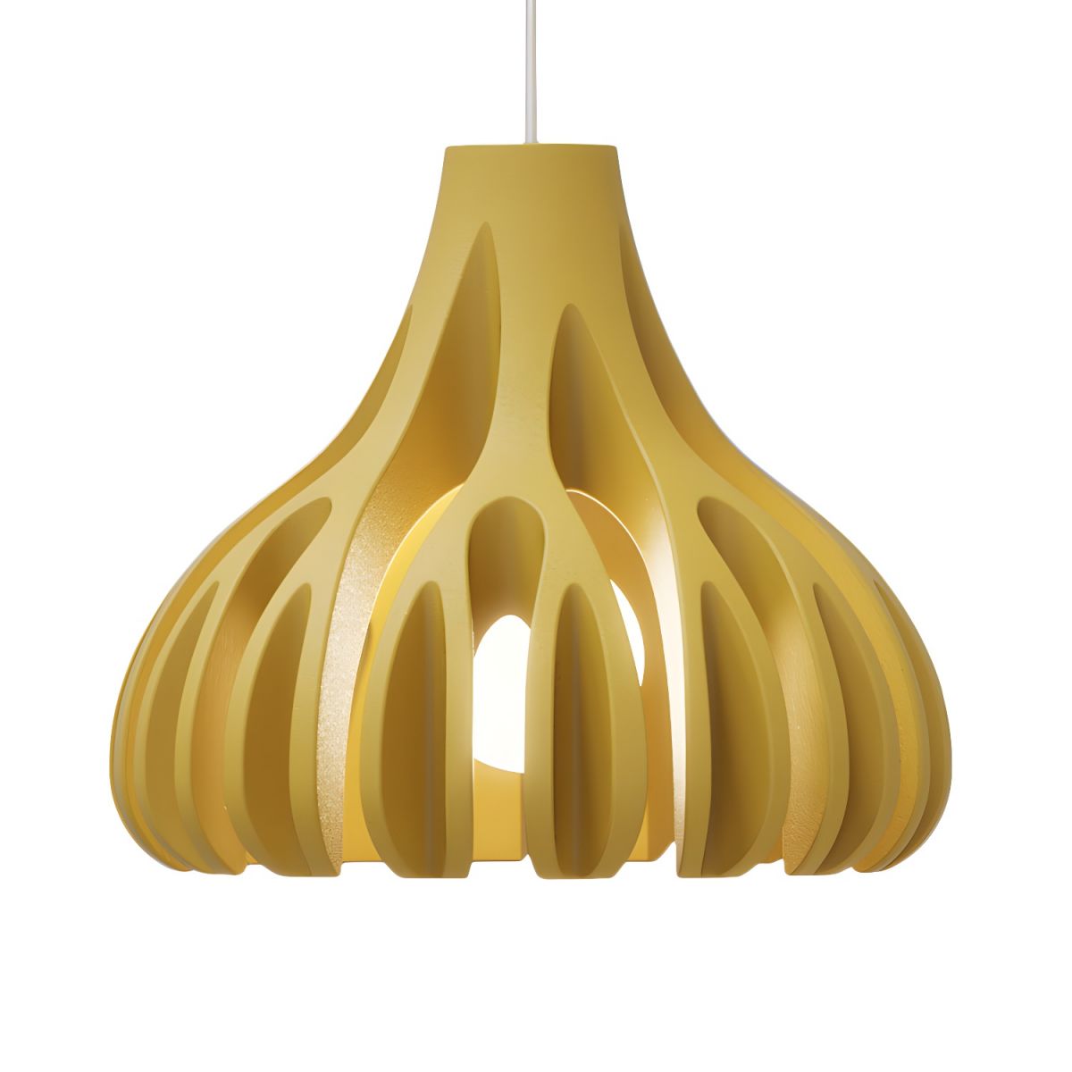 Ribbed Tulip Hanging Pendant Light for Living Room | Nordic