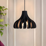 Ribbed Tulip Hanging Pendant Light for Living Room | Nordic