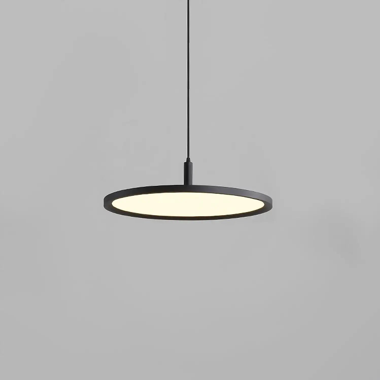 Round LED Panel Hanging Pendant Light for Dining Room | Slim