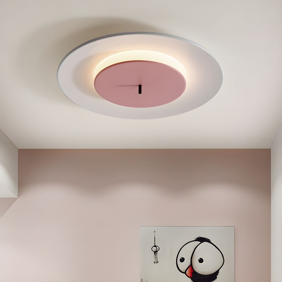 Saturn Ring LED Ceiling Light for Bedroom | Macaron