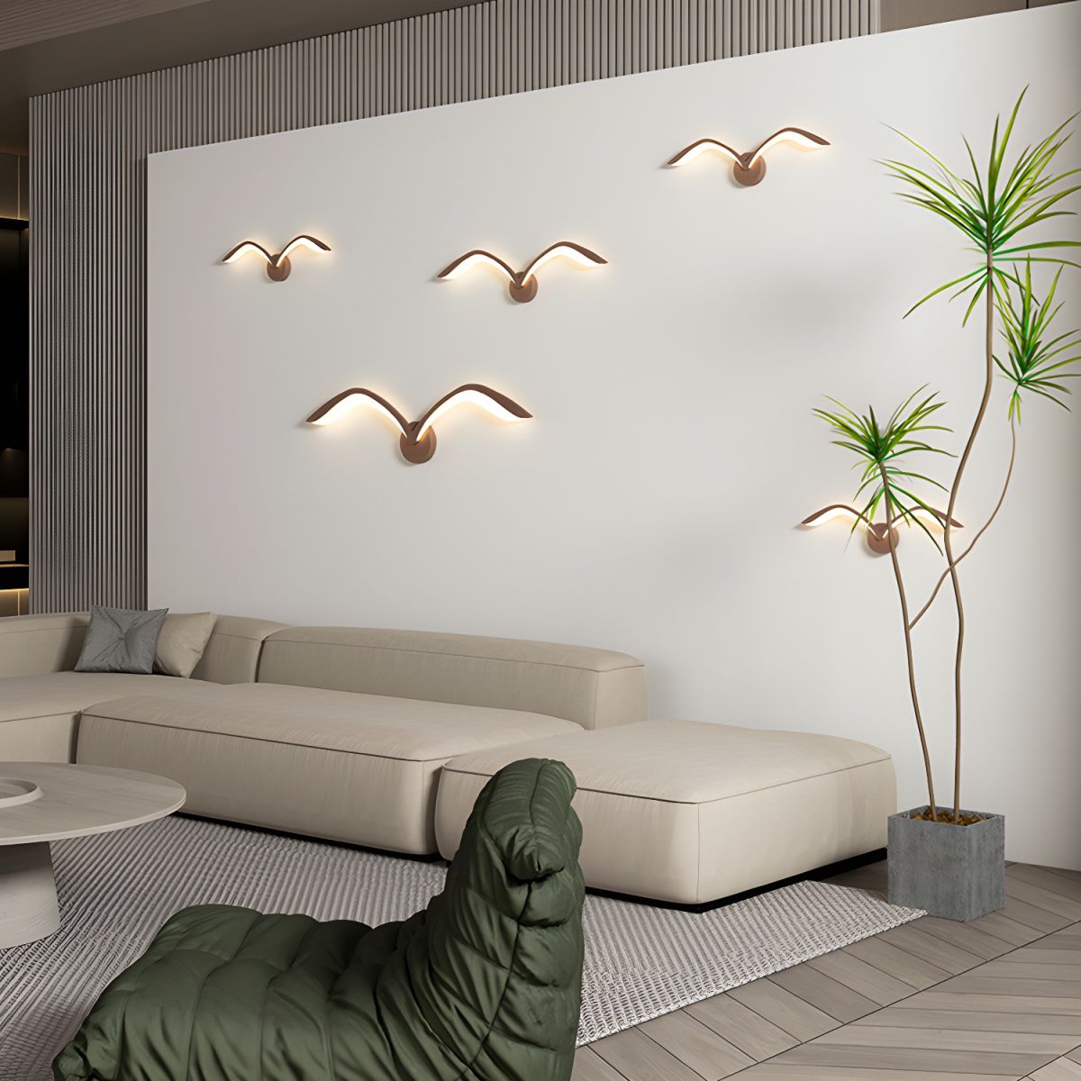 Seagull Wing LED Wall Light for Bedroom | Modern