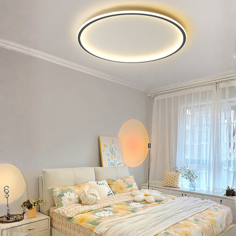Slim Halo Ring LED Ceiling Light for Bedroom | Modern
