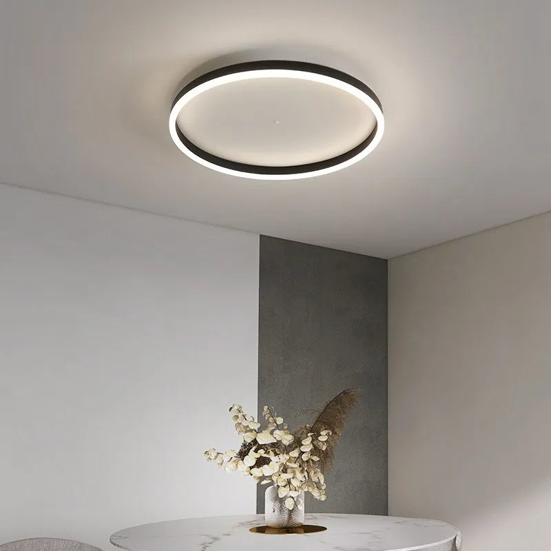 Slim Halo Ring LED Ceiling Light for Bedroom | Modern